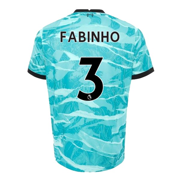Camiseta Liverpool NO.3 Fabinho 2ª 2020-2021 Azul